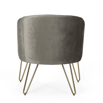 Grelton Modern Glam Velvet Club Chair with Hairpin Legs - Christopher Knight Home Grelton Modern Glam Velvet Club Chair With Hairpin Legs - Christopher Knight Home -Home Furn Store GUEST d2b5ea5a 6824 4485 8636 0e620a62ed8b