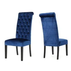 Set Of 2 Leorah Tall Back Tufted Dining Chair - Christopher Knight Home -Home Furn Store GUEST d32a2703 7938 4ab3 9d82 51fac1b1b041