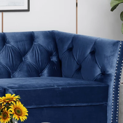 Chatwin Contemporary Tufted Velvet Sofa Dark Blue - Christopher Knight Home Chatwin Contemporary Tufted Velvet Sofa Dark Blue - Christopher Knight Home -Home Furn Store GUEST d3980b1f 3b7b 487f 81e9 dc4c08b2b3a4