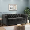 Brinkhaven Modern Glam Tufted Velvet Loveseat With Nailhead Trim - Christopher Knight Home -Home Furn Store GUEST d44e181a 541e 4f63 b50e 90cbf8086668