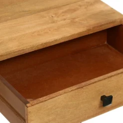 Gaudet Modern Industrial Handmade Mango Wood C Shaped Side Table With Drawer Natural/Black - Christopher Knight Home -Home Furn Store GUEST d6e96014 5b8f 4d9b b689 fecdeb18e55e