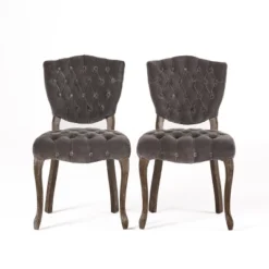 Bates Tufted Dining Chair Set 2ct - Christopher Knight Home -Home Furn Store GUEST d70f4a00 fed1 49d2 b155 b13f8cb7edba