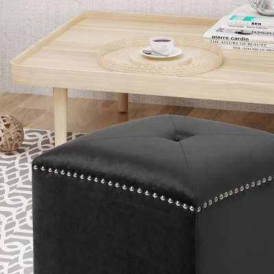Brantly Glam Velvet Ottoman - Christopher Knight Home Brantly Glam Velvet Ottoman - Christopher Knight Home -Home Furn Store GUEST d7a6c57f 294a 4848 9efa 69c74478120b