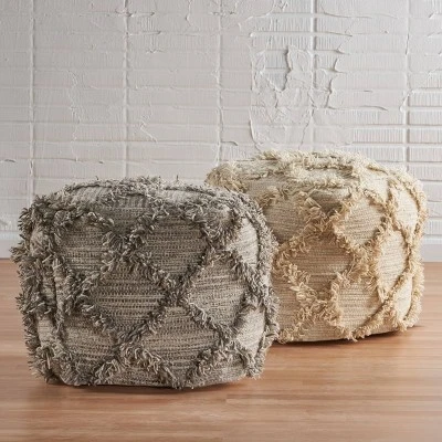 Jucar Handcrafted Boho Fabric Cube Pouf - Christopher Knight Home Jucar Handcrafted Boho Fabric Cube Pouf - Christopher Knight Home -Home Furn Store GUEST d7da15f5 ad84 48b1 8675 14ba4ac80c2e