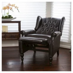 Walter Brown Bonded Leather Recliner Club Chair - Christopher Knight Home -Home Furn Store GUEST d8436d97 df24 4b68 a3db 6b3b3c73a881