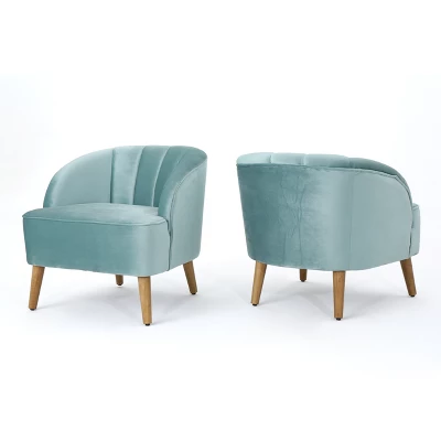 Set of 2 Amaia Modern New Velvet Club Chair - Christopher Knight Home Set Of 2 Amaia Modern New Velvet Club Chair - Christopher Knight Home -Home Furn Store GUEST d8854710 92ff 481e b613 01a56305e32b