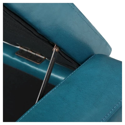 Guernsey Faux Leather Storage Ottoman Bench Teal - Christopher Knight Home Guernsey Faux Leather Storage Ottoman Bench Teal - Christopher Knight Home -Home Furn Store GUEST d99c692c 3714 49f9 9cb1 8e0fe1329ccc