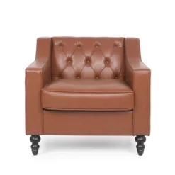 Furman Contemporary Tufted Club Chair Cognac - Christopher Knight Home 10 Furman Contemporary Tufted Club Chair Cognac - Christopher Knight Home -Home Furn Store GUEST da354514 a70d 48cd b14b 6103bf6f0633