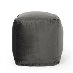 Caney Modern Velveteen Cube Pouf - Christopher Knight Home -Home Furn Store GUEST dad559f9 3f03 4f1a 9520 acef0818bec6