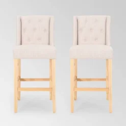 Set Of 2 Lansglen Button Tufted Wingback Barstools - Christopher Knight Home 8 Set Of 2 Lansglen Button Tufted Wingback Barstools - Christopher Knight Home -Home Furn Store GUEST db28c490 94a8 4518 bf96 a2d9a1620196