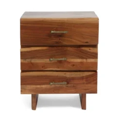 Set Of 2 Terrell Handcrafted Boho Acacia Wood 3 Drawer Nightstands Dark Natural - Christopher Knight Home 4 Set Of 2 Terrell Handcrafted Boho Acacia Wood 3 Drawer Nightstands Dark Natural - Christopher Knight Home -Home Furn Store GUEST db2c8a5f 4ada 496b bdbb 0de2766eb57b