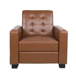 Craigue Contemporary Tufted Faux Leather Pushback Recliner - Christopher Knight Home -Home Furn Store GUEST db793b1e 8bfc 4d01 bd1c 86fd4e65e9cc