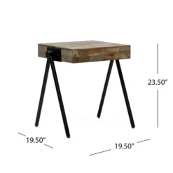 Gurley Handcrafted Modern Industrial Mango Wood Side Table Gray/Black - Christopher Knight Home 8 Gurley Handcrafted Modern Industrial Mango Wood Side Table Gray/Black - Christopher Knight Home -Home Furn Store GUEST dba12ac6 983f 4c4c b8f4 240cbf9671b6