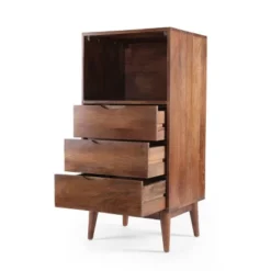 Rabun Handcrafted Mid-Century Modern Mango Wood 3 Drawer Chest Light Oak - Christopher Knight Home 4 Rabun Handcrafted Mid-Century Modern Mango Wood 3 Drawer Chest Light Oak - Christopher Knight Home -Home Furn Store GUEST dc59edd3 be23 4875 a2f3 7c638166947b