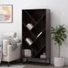 65" Bucy Modern Industrial 6 Shelf V Bookcase Dark Gray/Black - Christopher Knight Home -Home Furn Store GUEST de1f531d 4f47 4bfd b989 9f7a68013da3