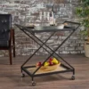 Sherianne Industrial Iron Bar Cart - Christopher Knight Home -Home Furn Store GUEST deff7afc 74f9 4c11 b449 09ef75bcf258