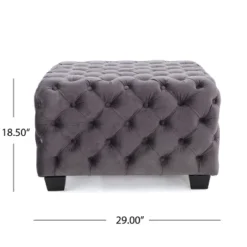 Jaymee New Velvet Ottoman - Christopher Knight Home 5 Jaymee New Velvet Ottoman - Christopher Knight Home -Home Furn Store GUEST df244561 8acc 41c6 8f71 cc6b50aeca4b
