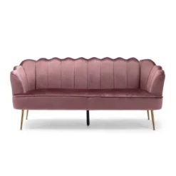 Reitz Modern Glam Velvet Channel Stitch 3 Seater Shell Sofa - Christopher Knight Home 12 Reitz Modern Glam Velvet Channel Stitch 3 Seater Shell Sofa - Christopher Knight Home -Home Furn Store GUEST e2056012 7cad 406e baaf 3b721cdbdbad