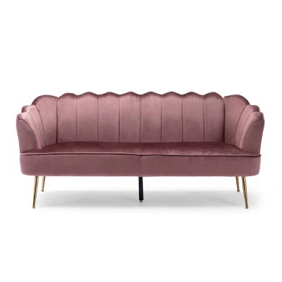 Reitz Modern Glam Velvet Channel Stitch 3 Seater Shell Sofa - Christopher Knight Home Reitz Modern Glam Velvet Channel Stitch 3 Seater Shell Sofa - Christopher Knight Home -Home Furn Store GUEST e2056012 7cad 406e baaf 3b721cdbdbad
