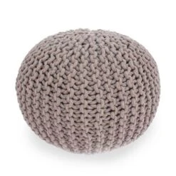 Moro Handcrafted Modern Cotton Pouf - Christopher Knight Home -Home Furn Store GUEST e242f832 ff8a 4ab9 83e1 7d4eff850d07