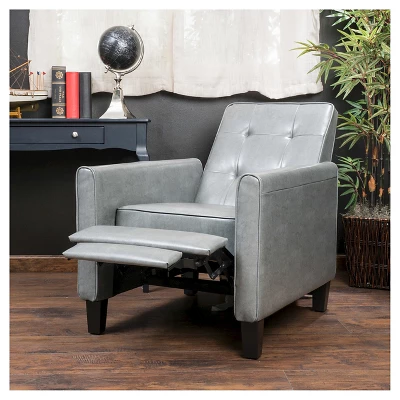 Christopher Knight Home Ethan Tufted Bonded Leather Recliner Chair - Dark Gray Christopher Knight Home Ethan Tufted Bonded Leather Recliner Chair - Dark Gray -Home Furn Store GUEST e302cdb5 9ad9 4fcb ae6c 1eae58be03d0