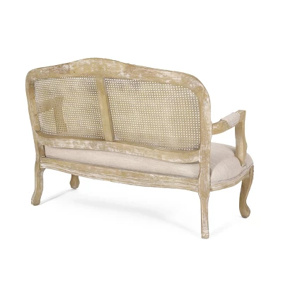 Saley French Country Wood and Cane Loveseat - Christopher Knight Home Saley French Country Wood And Cane Loveseat - Christopher Knight Home -Home Furn Store GUEST e34babfc 6f42 4ac4 843a bd3f05cbad34