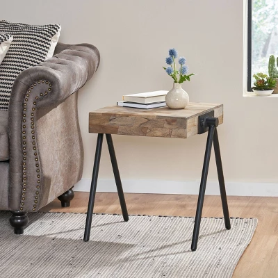 Gurley Handcrafted Modern Industrial Mango Wood Side Table Gray/Black - Christopher Knight Home Gurley Handcrafted Modern Industrial Mango Wood Side Table Gray/Black - Christopher Knight Home -Home Furn Store GUEST e3f47832 d0e9 4ae5 898a 5a602d2c5949