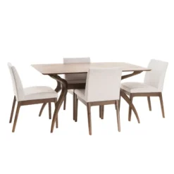 5pc Kwame 60" Curved Leg Dining Set - Christopher Knight Home -Home Furn Store GUEST e46c8ddd 2467 4f84 a95a d4a50553f278