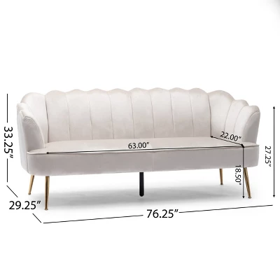 Reitz Modern Glam Velvet Channel Stitch 3 Seater Shell Sofa - Christopher Knight Home Reitz Modern Glam Velvet Channel Stitch 3 Seater Shell Sofa - Christopher Knight Home -Home Furn Store GUEST e64c0c3e cef8 4fba a2ee 582c4f1d253a