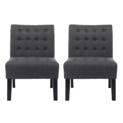 Set Of 2 Lewis Contemporary Fabric Tufted Slipper Chairs - Christopher Knight Home 11 Set Of 2 Lewis Contemporary Fabric Tufted Slipper Chairs - Christopher Knight Home -Home Furn Store GUEST e66721c0 6efe 476a 9873 560dc0d050e2