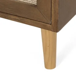 Boyes Contemporary End Table With Hutch Walnut/Natural/Antique Gold - Christopher Knight Home -Home Furn Store GUEST e7d3b030 834d 459a 9202 1eaec47564b5