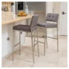 Set Of 2 Qyto 30" Fabric Barstool Light Gray - Christopher Knight Home -Home Furn Store GUEST e8037036 a906 4a2f 8932 409d2f42841b