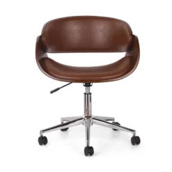 Brinson Mid-Century Modern Upholstered Swivel Office Chair - Christopher Knight Home 6 Brinson Mid-Century Modern Upholstered Swivel Office Chair - Christopher Knight Home -Home Furn Store GUEST e973a6da 7e3d 44e2 a641 f1e25b3c65b0