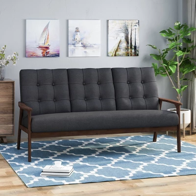 Duluth Mid Century Tufted Sofa Black - Christopher Knight Home Duluth Mid Century Tufted Sofa Black - Christopher Knight Home -Home Furn Store GUEST e97dac83 78bf 4969 81c6 6e8c89781021
