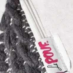 Fossa Boho Handcrafted Fabric Cube Pouf Charcoal - Christopher Knight Home -Home Furn Store GUEST ea302d4e 8b3f 4d53 a81b 1a1585d243d3