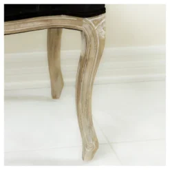 Tufted Black Velvet Bench - Black Velvet - Christopher Knight Home