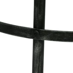 Rivet Modern Industrial Handcrafted Round Mango Wood Side Table Brown/Antique Gunmetal - Christopher Knight Home -Home Furn Store GUEST edaffc3f b2db 41a3 8a50 c9743ee2763f