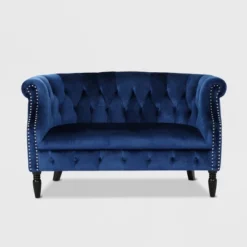 Milani Scroll Arm Loveseat - Christopher Knight Home -Home Furn Store GUEST ef09ed37 a1a5 40d9 b6c7 c7de076c545a