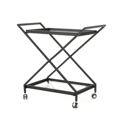 Sherianne Industrial Iron Bar Cart - Christopher Knight Home Sherianne Industrial Iron Bar Cart - Christopher Knight Home -Home Furn Store GUEST efec272f cfe9 4509 8d2e bda95a147b44