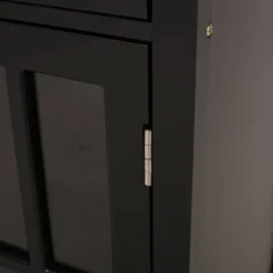 Byway Contemporary Kitchen Cart With Wheels Black/Natural - Christopher Knight Home 7 Byway Contemporary Kitchen Cart With Wheels Black/Natural - Christopher Knight Home -Home Furn Store GUEST f0777a32 e81b 45c6 a440 23c84b837d92