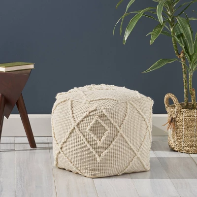Merton Boho Pouf Ivory - Christopher Knight Home Merton Boho Pouf Ivory - Christopher Knight Home -Home Furn Store GUEST f0abb3f1 c280 4057 be03 36939f9eec23