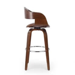 Clyo Mid-Century Modern Upholstered Swivel Barstool - Christopher Knight Home -Home Furn Store GUEST f356de32 6e31 4fed bfc8 a198a9aa2cfe