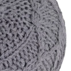 Mccardell Handcrafted Boho Fabric Pouf Charcoal - Christopher Knight Home -Home Furn Store GUEST f3f3c397 c527 4d5a 9b99 632f1aafaac4