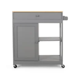 Telfair Kitchen Cart With Wheels - Christopher Knight Home -Home Furn Store GUEST f43e7611 9b58 4e4b 8c10 8ea3b1c65893