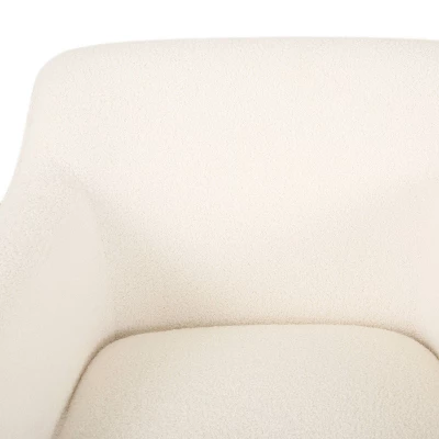 Alphonse Contemporary Boucle Fabric Arm Chair Ivory/Matte Black - Christopher Knight Home Alphonse Contemporary Boucle Fabric Arm Chair Ivory/Matte Black - Christopher Knight Home -Home Furn Store GUEST f57cbe83 aed9 48a8 98e5 743e9aff6fd3