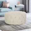 Orla Modern Glam Round Ottoman - Christopher Knight Home 1 Orla Modern Glam Round Ottoman - Christopher Knight Home -Home Furn Store GUEST f753a304 9153 4d47 8cf4 4282bcff5376