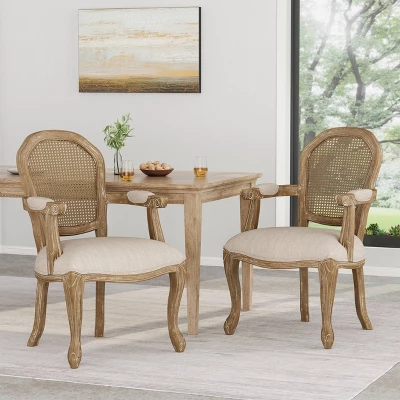 2pk Mina French Country Wood and Cane Upholstered Dining Chairs - Christopher Knight Home 2pk Mina French Country Wood And Cane Upholstered Dining Chairs - Christopher Knight Home -Home Furn Store GUEST f7b9fabc d1d5 4e33 8bb2 12fdb2612811
