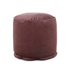 Gwinnett Modern Velveteen Cylinder Pouf - Christopher Knight Home -Home Furn Store GUEST f84f26d9 3e36 4106 896a a0387caac192