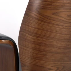 Cannonade Mid-Century Modern Swivel Office Chair Black/Walnut - Christopher Knight Home -Home Furn Store GUEST f85a2998 c8d7 4a1f 974e b8e82da8fbf9