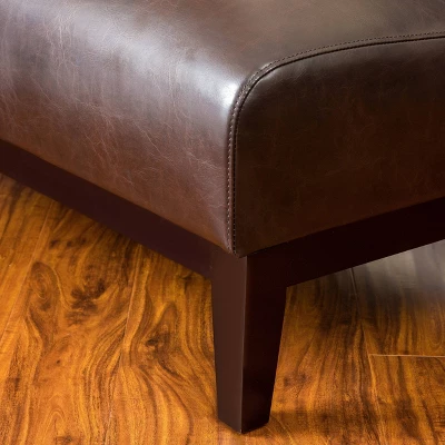 Darcy Bonded Leather Loveseat Brown - Christopher Knight Home Darcy Bonded Leather Loveseat Brown - Christopher Knight Home -Home Furn Store GUEST f868dbe0 b709 4015 9b00 4b630bc67ecb